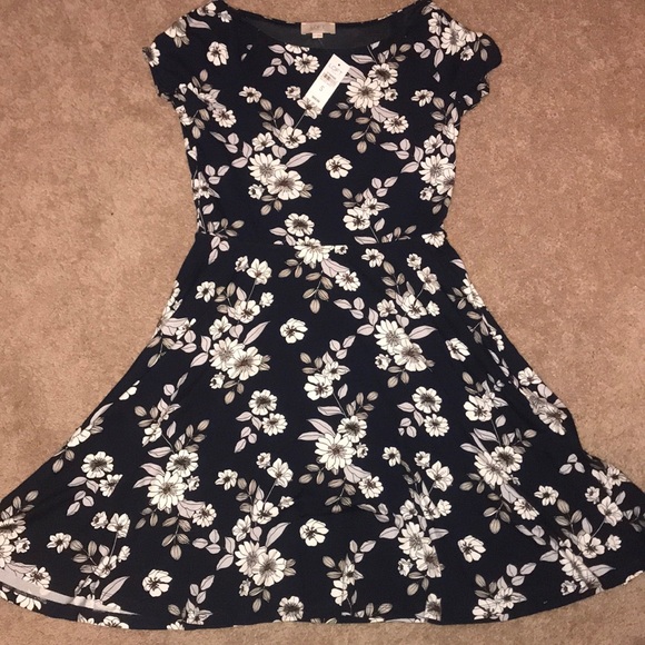 💙 LOFT Floral Dress NWT - Picture 3 of 4